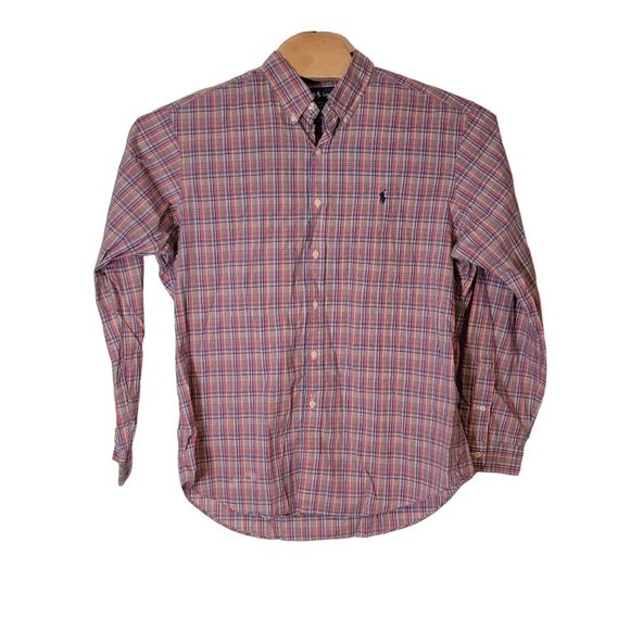Ralph Lauren Button Down Shirt Multicolor Plaid Size XL/TG Men's‎ - Picture 1 of 5